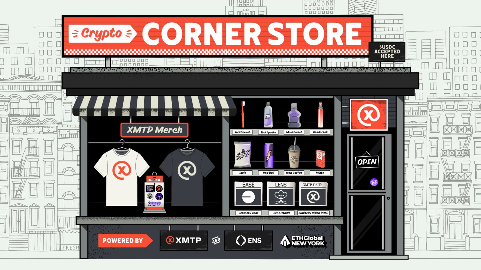 Crypto Corner Store post card